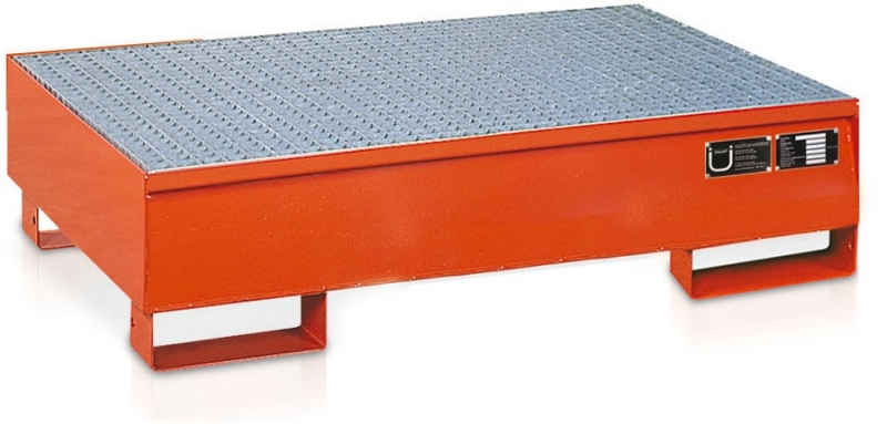 Vodonepropusni limeni spremnik, 1340x850x230 mm, narančasti